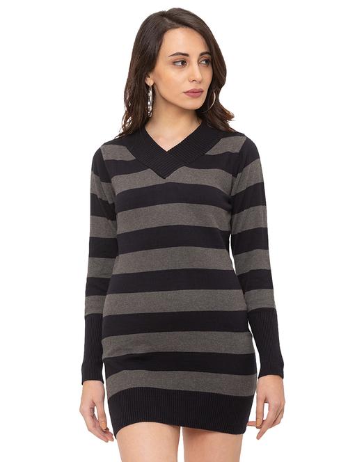 tie back striped dress - 17289303 - Very Small Image - 1