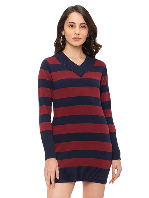 tie back striped dress - 17289304 - Very Small Image - 1