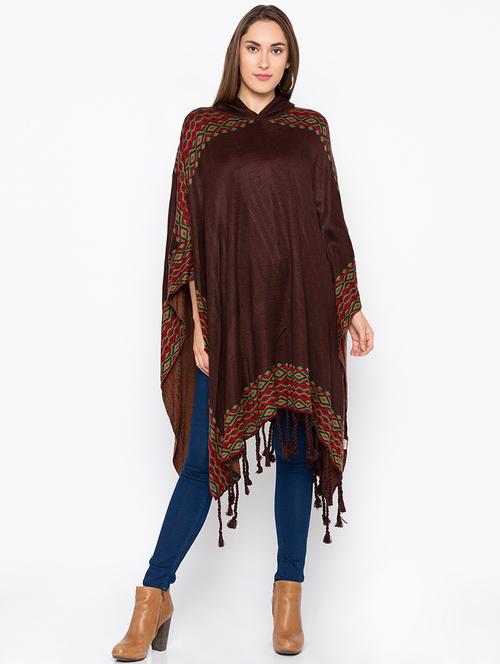 hooded asymmetric poncho - 17289310 - Very Small Image - 1