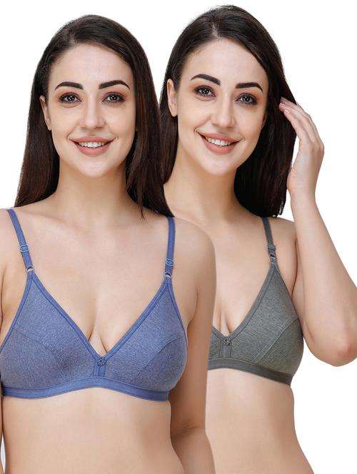 set of 2 floral patch bra - 17289589 - Very Small Image - 1