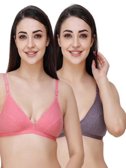 set of 2 floral patch bra - 17289603 - Very Small Image - 1