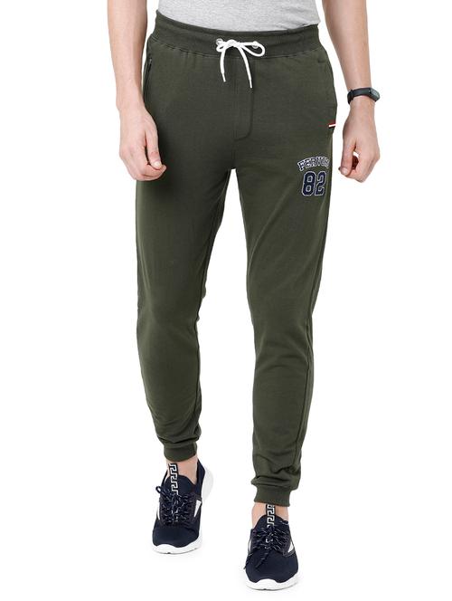 olive green solid jogger - 17289725 - Very Small Image - 1