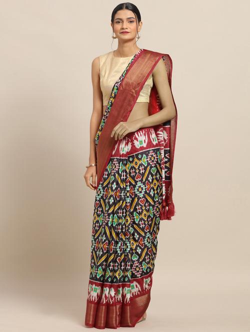 ikat bhagalpuri saree - 17289828 - Very Small Image - 1