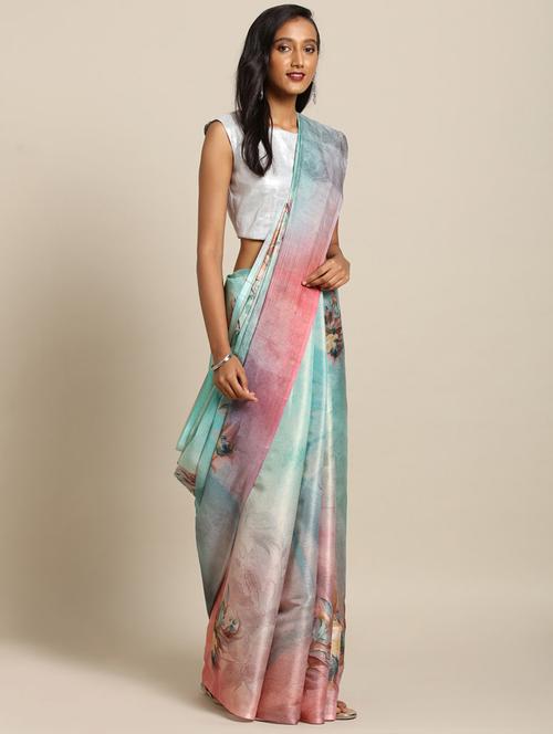 floral maheshwari saree - 17289906 - Very Small Image - 1