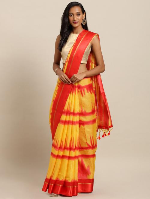 ikat kota doria saree with blouse - 17289927 - Very Small Image - 1