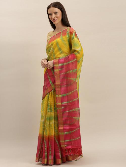 leheriya printed saree - 17290087 - Very Small Image - 1