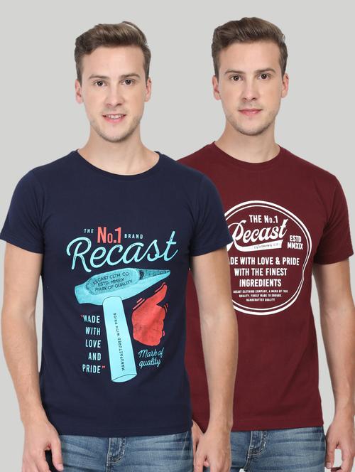 multi colored printed t-shirts combo - 17290423 - Very Small Image - 1