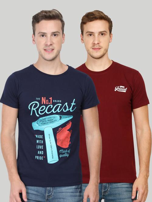 multi colored printed t-shirts combo - 17290424 - Very Small Image - 1