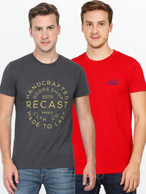 multi colored printed t-shirts combo - 17290467 - Very Small Image - 1