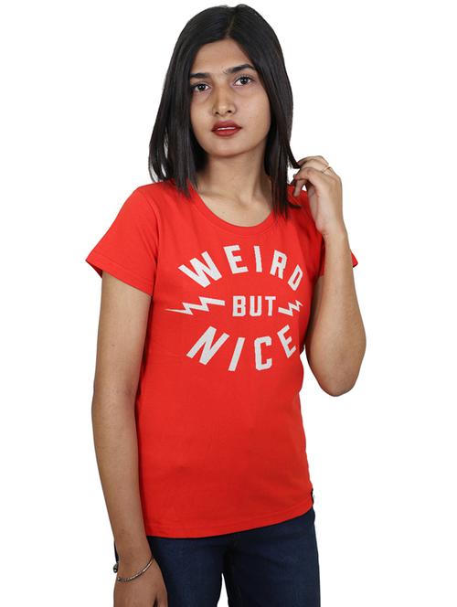 round neck quirky tee - 17291286 - Very Small Image - 1