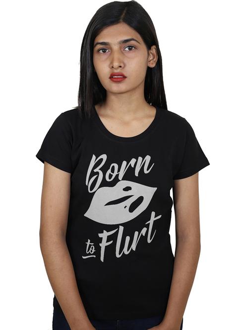 round neck quirky tee - 17291319 - Very Small Image - 1