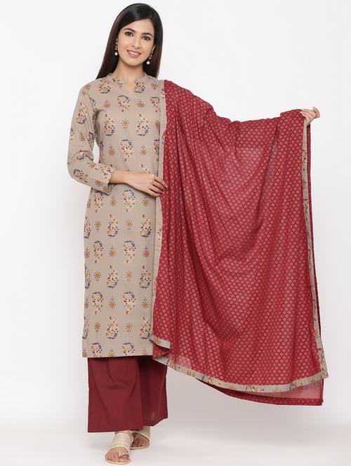 floral kurta palazzo set - 17292261 - Very Small Image - 1