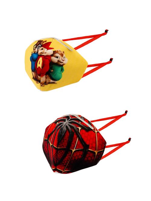 multi colored cotton anti-pollution mask (pack of 2) - 17292503 - Very Small Image - 1