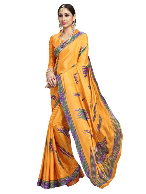 abstract printed saree - 17292599 - Very Small Image - 1