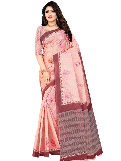 solid jamdani saree - 17292852 - Very Small Image - 1