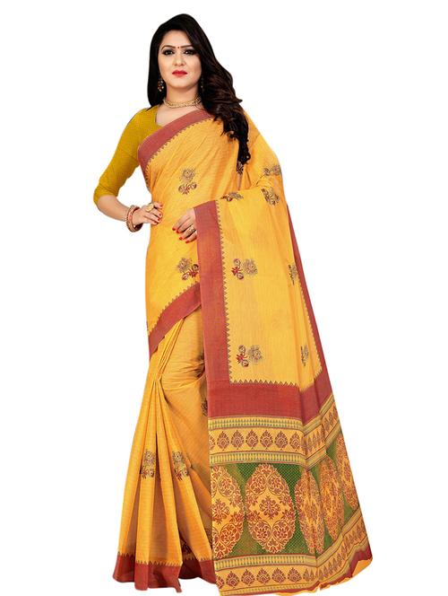 floral jamdani saree with blouse - 17292855 - Very Small Image - 1