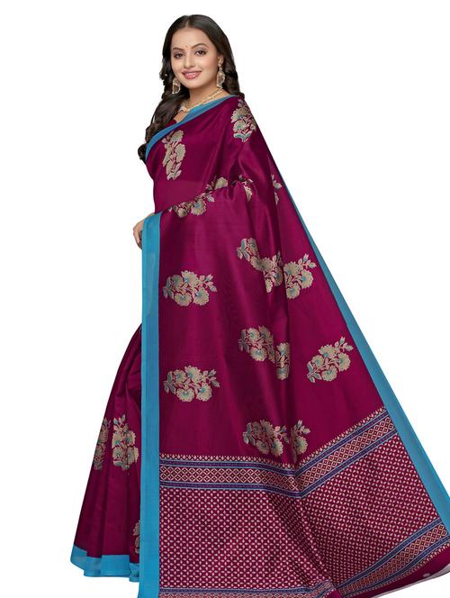 floral printed saree - 17292897 - Very Small Image - 1