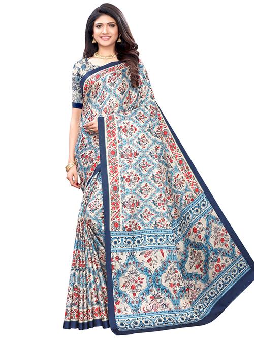floral printed saree - 17292958 - Very Small Image - 1