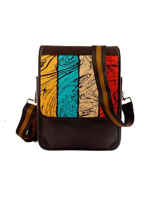 multi colored leatherette (pu) messenger messengerbag - 17293122 - Very Small Image - 1