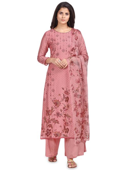 digital print palazzo unstitched suit - 17293444 - Very Small Image - 1