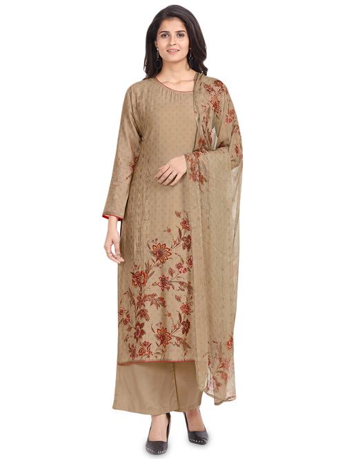 digital print palazzo unstitched suit - 17293446 - Very Small Image - 1
