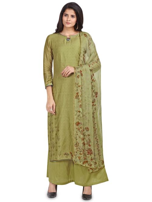 digital print palazzo unstitched suit - 17293447 - Very Small Image - 1
