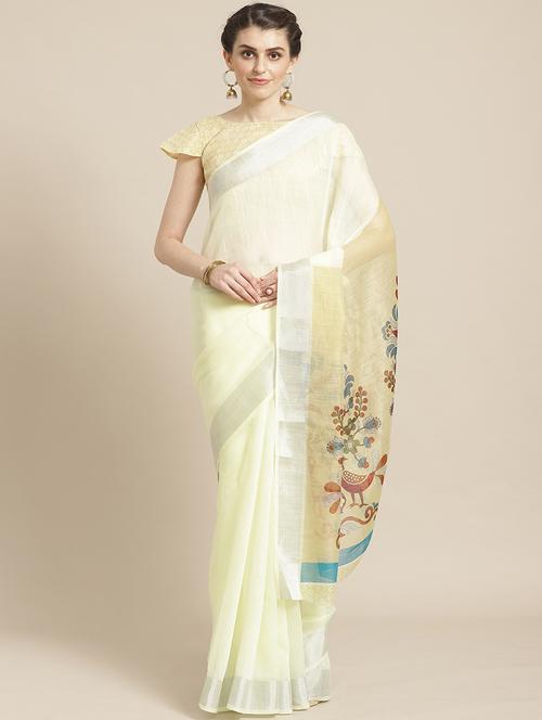 floral printed saree - 17293945 - Very Small Image - 1