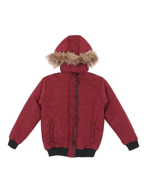red polyester bomber jackets & coat - 17294214 - Very Small Image - 1