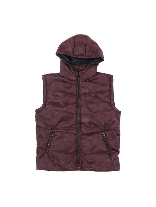 red polyester quilted jackets & coat - 17294218 - Very Small Image - 1