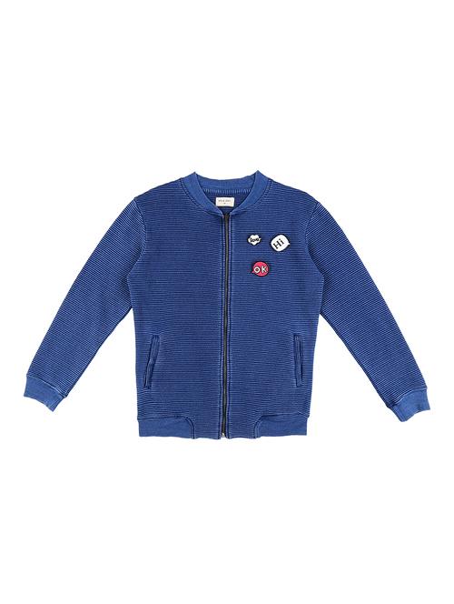 dark blue cotton regular jackets & coat - 17294377 - Very Small Image - 1