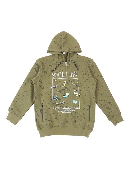 green fleece sweatshirt - 17294776 - Very Small Image - 1