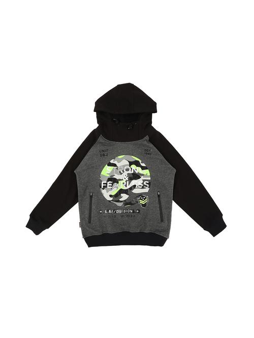 black fleece sweatshirt - 17294854 - Very Small Image - 1