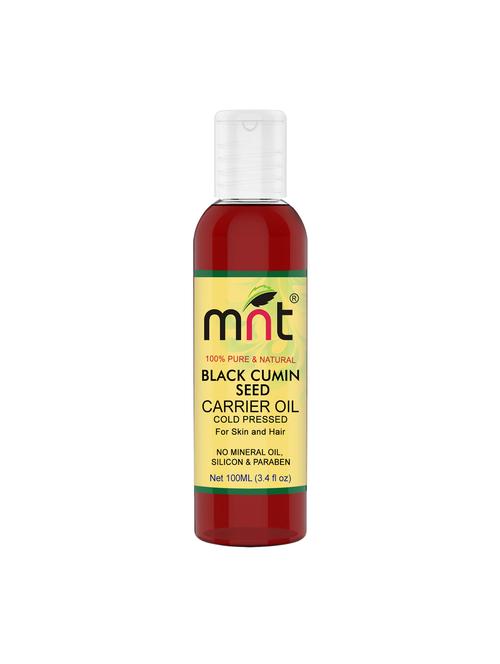 mnt black cumin seed (kalonji) carrier oil - 100% pure & natural oil for hair and skin care (100ml) - 17294895 - Very Small Image - 1
