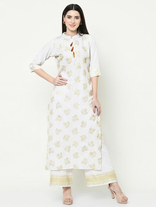 embellished kurta palazzo set - 17295143 - Very Small Image - 1
