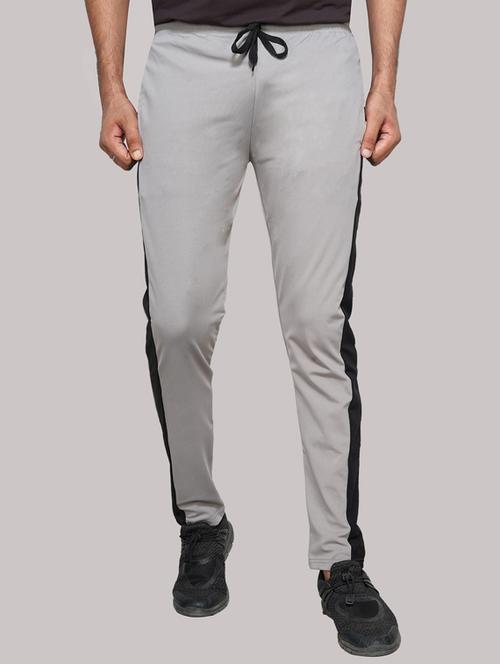 grey side striped full length track pant - 17295198 - Very Small Image - 1