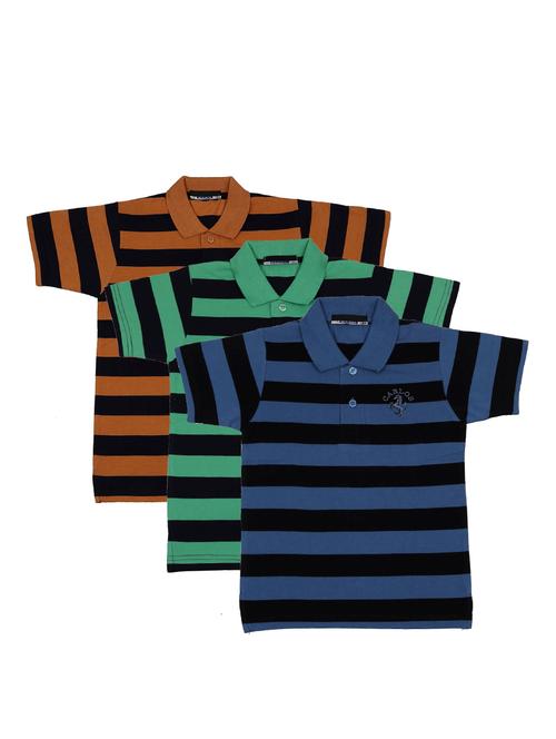 pack of 3 multi colored cotton t-shirt - 17295291 - Very Small Image - 1