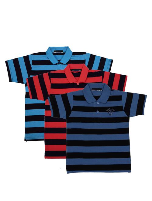 pack of 3 multi colored cotton t-shirt - 17295313 - Very Small Image - 1