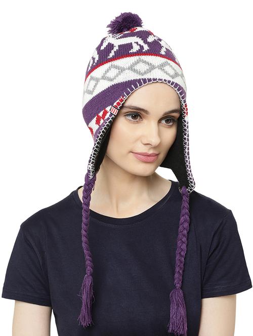 purple cotton cap - 17295380 - Very Small Image - 1