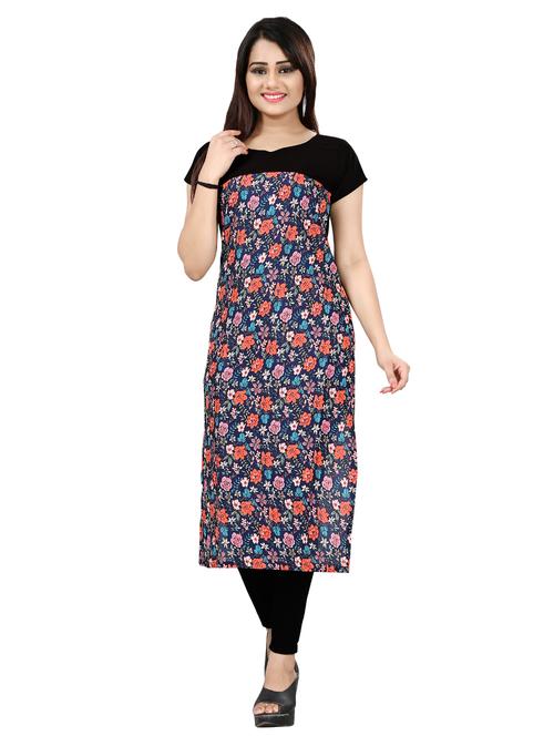 floral straight kurta - 17295570 - Very Small Image - 1