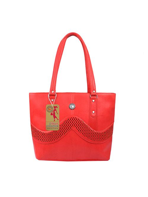 red leatherette (pu) handbag - 17297530 - Very Small Image - 1