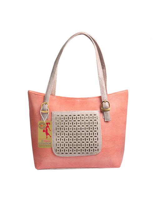 orange leatherette (pu) handbag - 17297533 - Very Small Image - 1