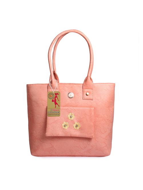 orange leatherette (pu) handbag - 17297540 - Very Small Image - 1