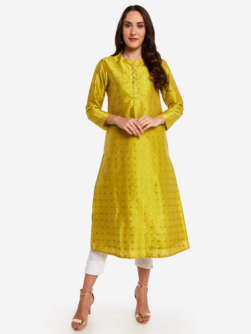 zari work a-line kurta - 17298113 - Very Small Image - 1