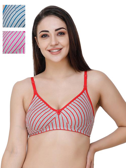 set of 3 detachable strap t-shirt bra - 17298187 - Very Small Image - 1