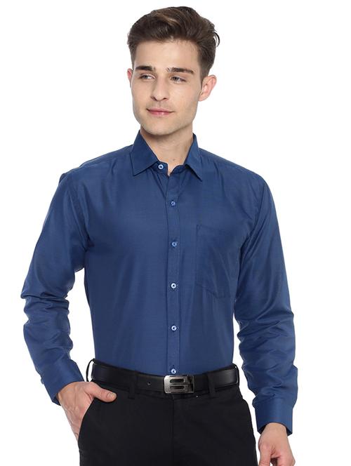 mens solids formal shirt - 17298248 - Very Small Image - 1