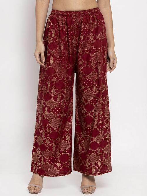 foil print palazzo - 17298355 - Very Small Image - 1