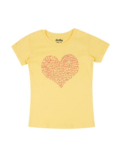 orange cotton blend regular tops & tee - 17298974 - Very Small Image - 1