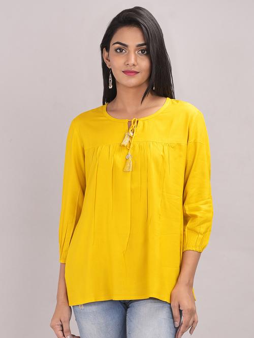 tie up neck top - 17299181 - Very Small Image - 1