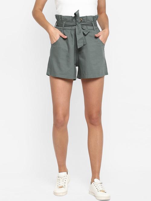 tie up waist shorts - 17299265 - Very Small Image - 1
