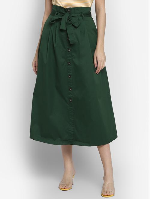 tie front a-line skirt - 17299276 - Very Small Image - 1